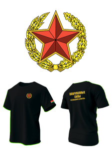 майка с DTF-печатью на спине Вооруженные силы РБ