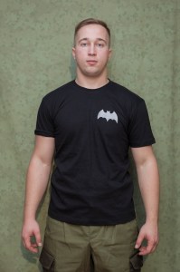 Майка с эмблемой Мышь на груди и надписью "ВОЕННАЯ РАЗВЕДКА"