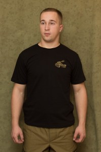 Майка с эмблемой Танк на груди и надписью "Танковые войска"