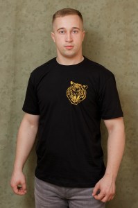 Майка с эмблемой Тигр на груди и надписью РОТА ОХРАНЫ