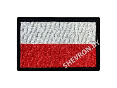 Вышитый шеврон флаг Польши