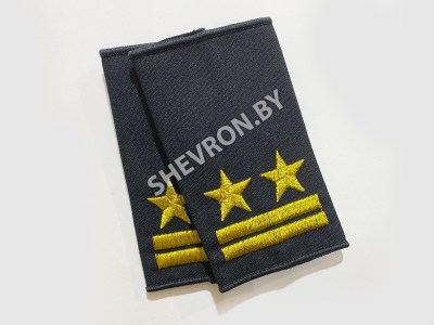 Муфты МВД вышитые чёрные Подполковник