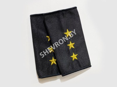 Муфты МВД вышитые чёрные Старший Прапорщик