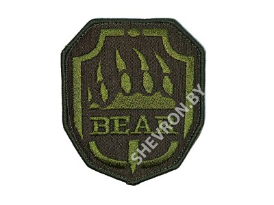 Шеврон  Bear олива