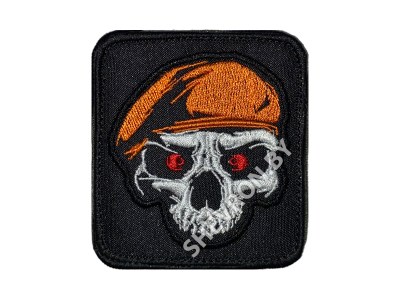 shevron-cherep-oranjeviy-beret