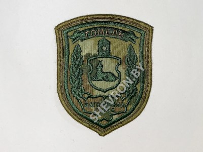 Шеврон Гомель Пограничная группа камуфляж зелёный