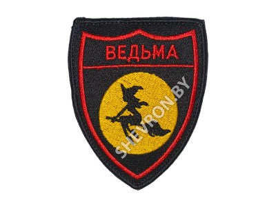 Вышитый шеврон Ведьма купить
