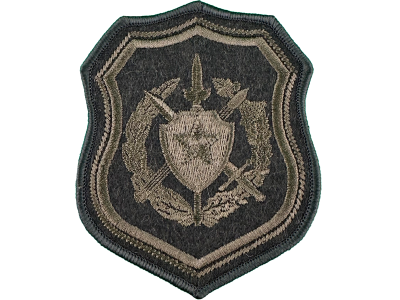 Вышитый шеврон Военная комендатура оливкового цвета